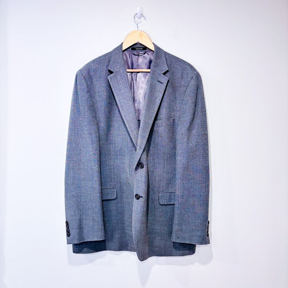 MOORES Grey‎ silk wool blazer | Mens tailored classic lightweight | 46R *